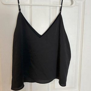 Express NWT Black Crop Party Blouse - Women’s Large